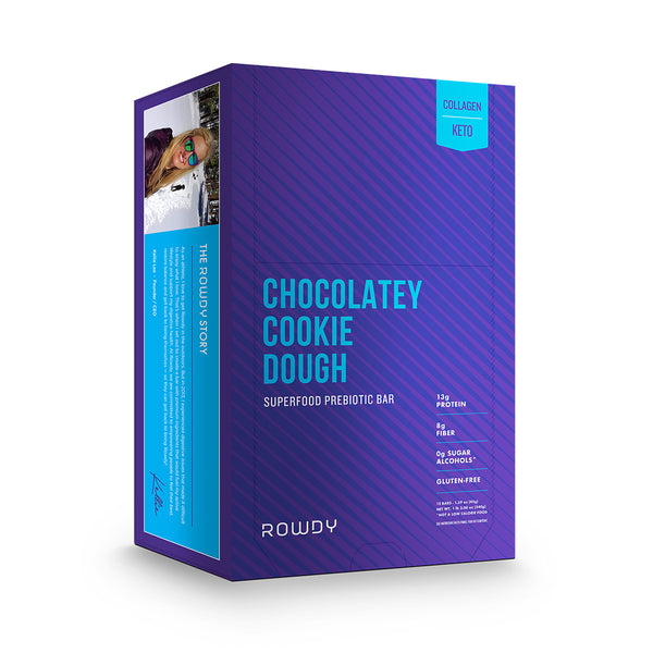 Keto Chocolaty Cookie Dough Rowdy Bars